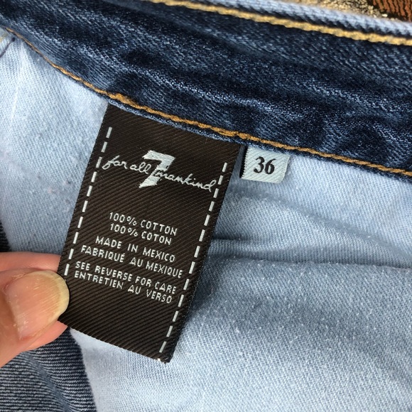 7 for all mankind button fly med wash jeans sz 36 - Picture 3 of 8